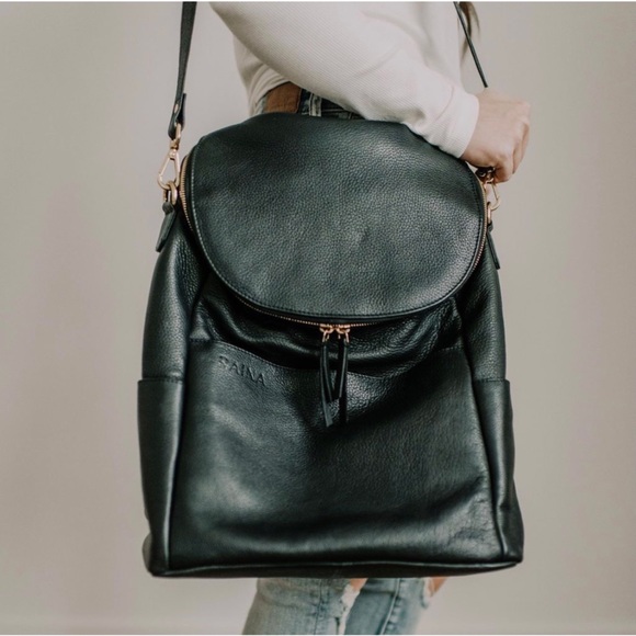 COPY - RAINA Co. leather backpack / diaper bag - Picture 8 of 9